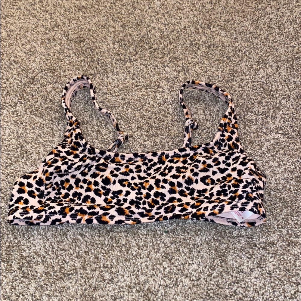 Cheetah print bikini top